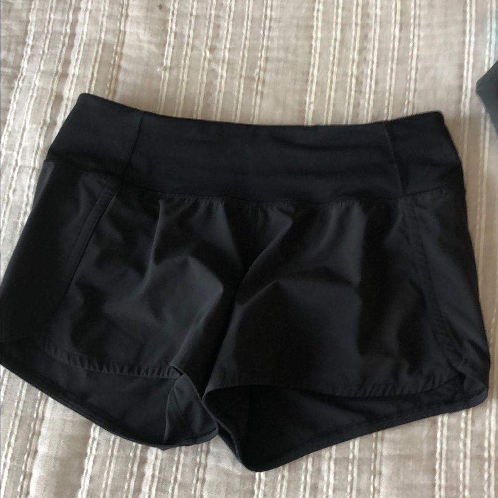 Black Lululemon Speed shorts